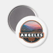 Angeles National Forest California Emblem Magnet (Vorderseite/Rückseite)