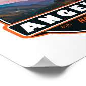 Angeles National Forest California Emblem Poster (Ecke)