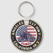 Angeles Wappen Highlights Staat Schlüsselanhänger (Vorderseite)