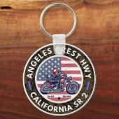 Angeles Wappen Highlights Staat Schlüsselanhänger (Vorderseite)