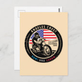 Angeles Wappen Highway California Motorrad Postkarte (Vorne/Hinten)