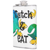 Angelfang und essen flachmann (Links)