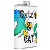 Angelfang und essen flachmann (Rechts)