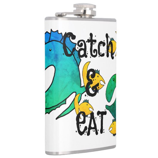 Angelfang und essen flachmann (Rechts)