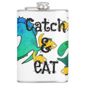 Angelfang und essen flachmann (Vorderseite)