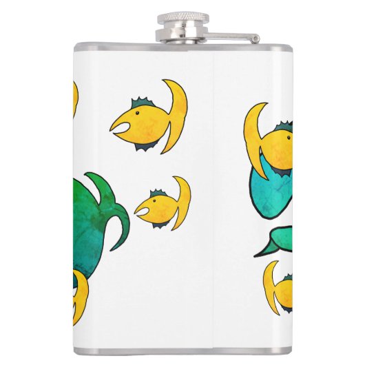 Angelfang und essen flachmann (Rückseite)