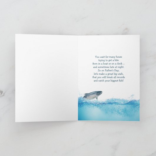 Angelferkel und Regenbogen Vatertag Karte (Innenseite)