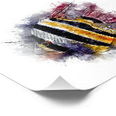 AngelFisch Aquarium Meer Kunstwerk Fotodruck (Ecke)