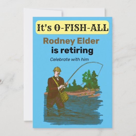 Angelfisch aus Fischgründen Einladung (Vorderseite)