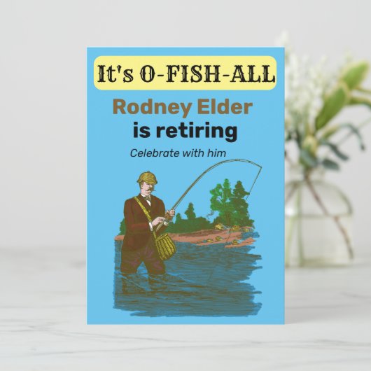 Angelfisch aus Fischgründen Einladung (Stehend Vorderseite)