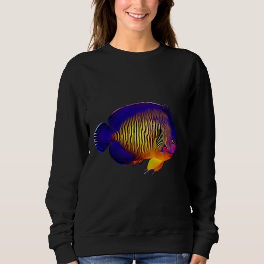 Angelfisch aus Zwerg Sweatshirt (Vorderseite)