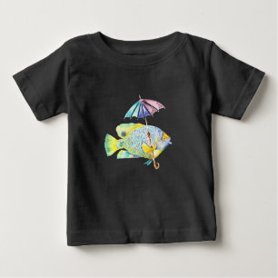 Angelfisch mit Schirm Baby T-shirt