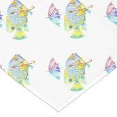 Angelfisch mit Schirm Kurzer Tischläufer (Ecke)