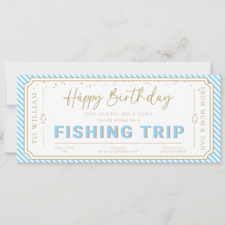 Angelfisch-Trip-Geburtstagsgeschenkgutschein Karte
