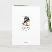 Angelfisch und Freunde Feiertagskarte (Rückseite)