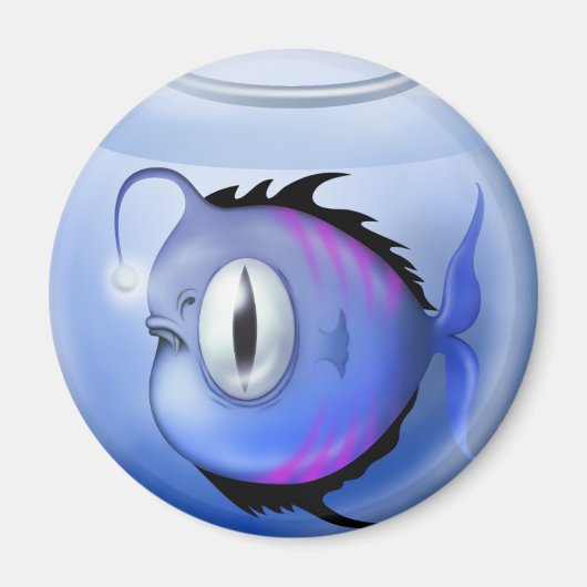 Angelfische Aquarienschale niedlich blau Magnet (Vorne)