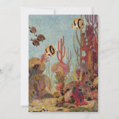 Angelfische auf Korallen, Vintage tropische Fische (Vorderseite)