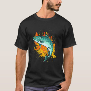 Angelfischer Forellenfisch Natura-Gebiet T-Shirt