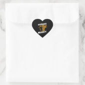 Angelfischer hacken Angelsee Herz-Aufkleber (Tasche)