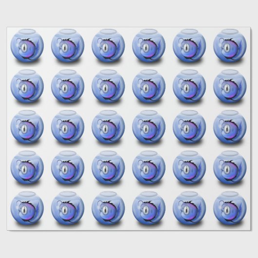 Angelfischschale niedlich geschenkpapier (Flach)