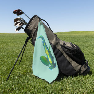 Angelfish - Abstraktes Design - Aus einem Foto sch Golfhandtuch