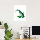 Angelfish - Abstraktes Design - Aus einem Foto sch Poster (Heimbüro)