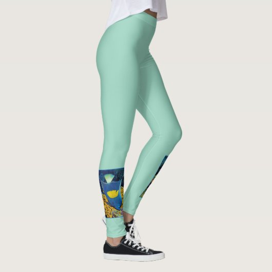 Angelfish am Korallenriff - Fotografisches Design Leggings (Rechts)