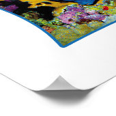 Angelfish am Korallenriff - Fotografisches Design Poster (Ecke)