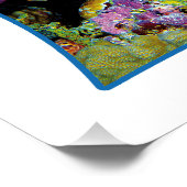 Angelfish am Korallenriff - Fotografisches Design Poster (Ecke)