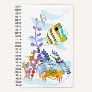 Angelfish and Ocean Friends SpiralNotebook Notizblock