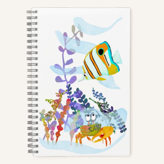 Angelfish and Ocean Friends SpiralNotebook Notizblock (Vorderseite)