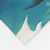 Angelfish Aquarium Pattern Fleecedecke (Ecke)