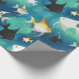 Angelfish Aquarium Pattern Geschenkpapier