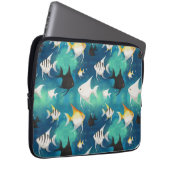 Angelfish Aquarium Pattern Laptopschutzhülle (Vorne Rechts)