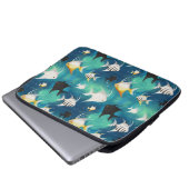 Angelfish Aquarium Pattern Laptopschutzhülle (Vorne Knopf)
