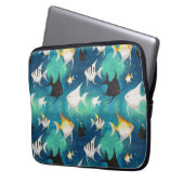Angelfish Aquarium Pattern Laptopschutzhülle (Vorderseite Links)
