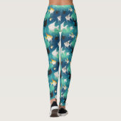 Angelfish Aquarium Pattern Leggings (Rückseite)