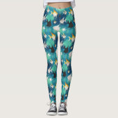 Angelfish Aquarium Pattern Leggings (Vorderseite)