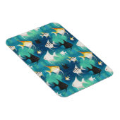 Angelfish Aquarium Pattern Magnet (Rechte Seite)