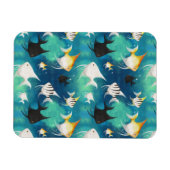 Angelfish Aquarium Pattern Magnet (Horizontal)