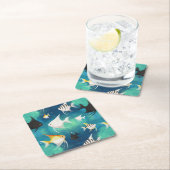 Angelfish Aquarium Pattern Rechteckiger Pappuntersetzer (Vor Ort)