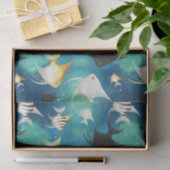 Angelfish Aquarium Pattern Seidenpapier (Geschenk)