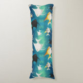 Angelfish Aquarium Pattern Seitenschläferkissen (Vorderseite Vertikal)