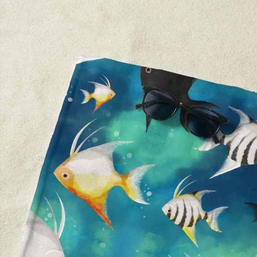 Angelfish Aquarium Pattern Strandtuch (Beispiel)