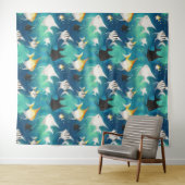 Angelfish Aquarium Pattern Wandteppich (Beispiel (Horizontal))