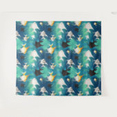 Angelfish Aquarium Pattern Wandteppich (Vorderseite (Horizontal))