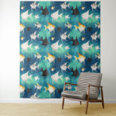 Angelfish Aquarium Pattern Wandteppich (Beispiel)