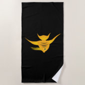 AngelFish_Beautiful Swimmer Strandtuch (Vorderseite)