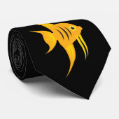 Angelfish_Bold und schönes auf Schwarzem Krawatte (Gerollt)