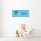 Angelfish Cartoon Illustration Banner (Insitu)